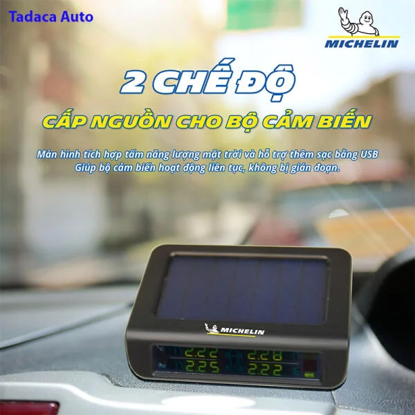 Cảm Biến Áp Suất Lốp Ô Tô Michelin 501B-M Van Trong slide 2