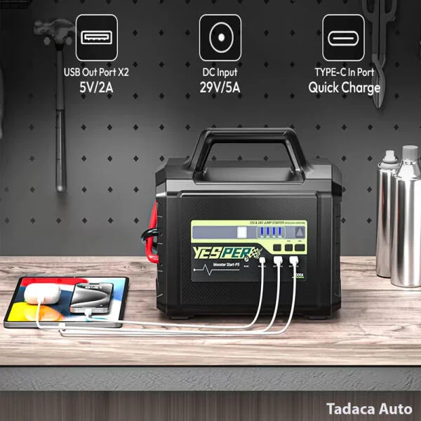 Kích Bình Xe Tải Yesper P5 12V-24V Siêu Khủng slide 4