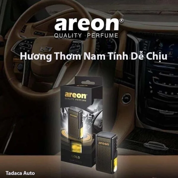 Nước Hoa Kẹp Cửa Gió Ô Tô Areon Gold Chính Hãng slide 5