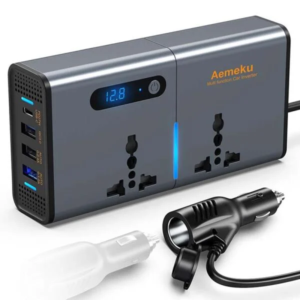 Bộ Chuyển Nguồn 12V Sang 220V Aemeku 200W slide 1