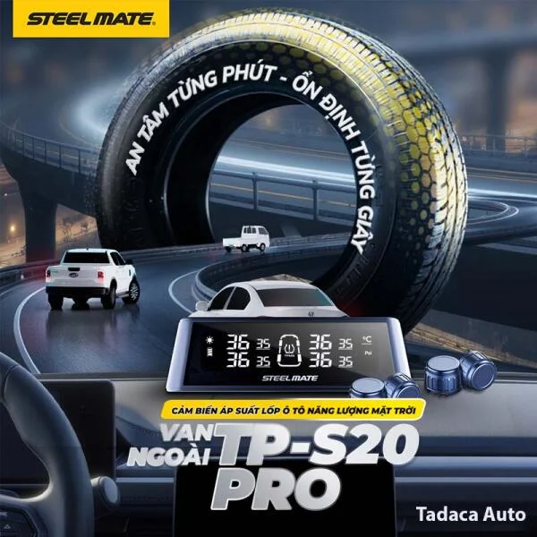 Cảm Biến Áp Suất Lốp Steelmate TP-S20 Pro Van Ngoài slide 7