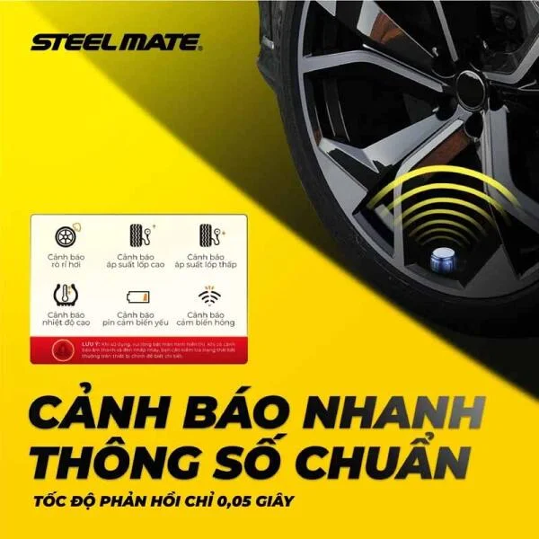 Cảm Biến Áp Suất Lốp Steelmate TP-S23 Van Ngoài slide 5