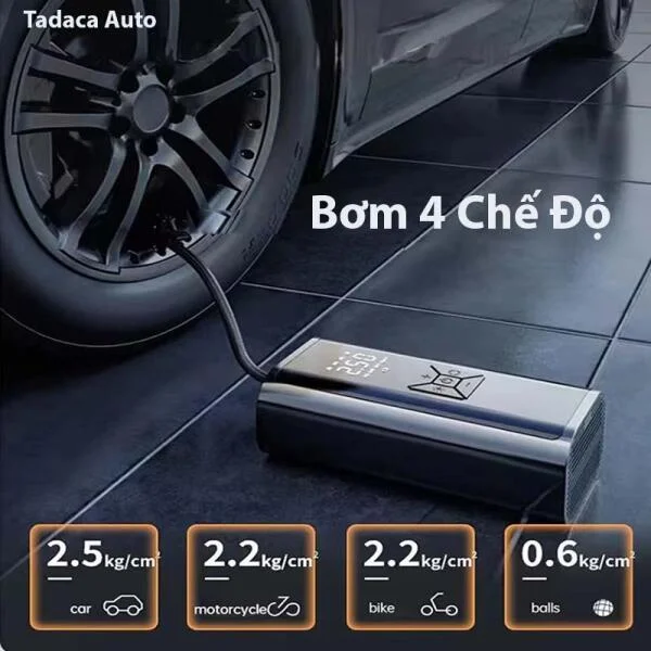 Bơm Lốp Không Dây CX89 Cầm Tay Mini slide 6