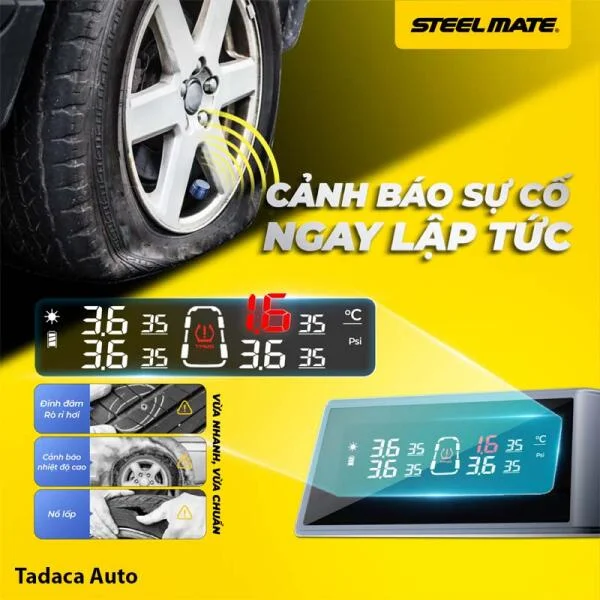 Cảm Biến Áp Suất Lốp Steelmate TP-S20 Pro Van Ngoài slide 3