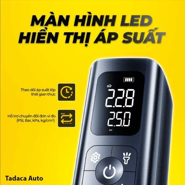 Bơm Lốp Ô Tô Không Dây Steelmate T15B slide 2