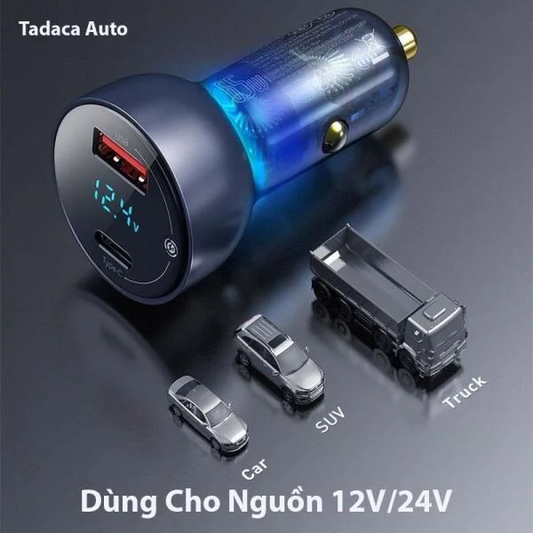 Tẩu Sạc Ô Tô Baseus QC+PPS 65W Siêu Nhanh slide 4