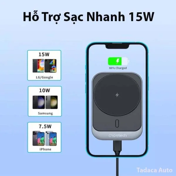 Giá Đỡ Điện Thoại Kiêm Sạc Không Dây Choetech T206 slide 4
