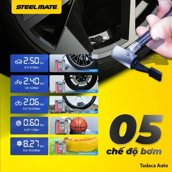 Kích Bình Đa Năng Steelmate V12SE Chính Hãng slide 2