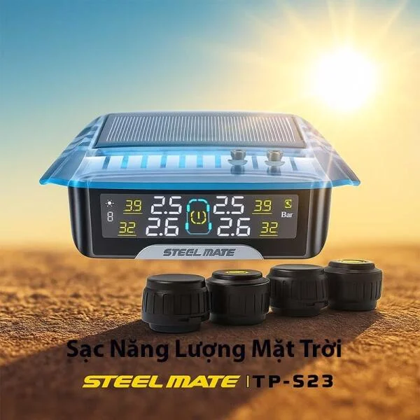 Cảm Biến Áp Suất Lốp Steelmate TP-S23 Van Ngoài slide 4