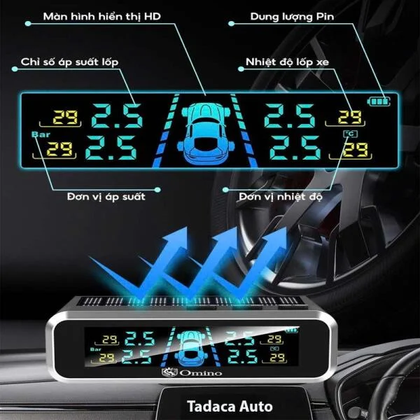 Cảm Biến Áp Suất Lốp Omino TPMS Van Ngoài slide 6