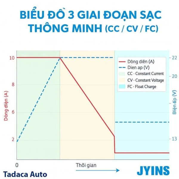 Sạc Ắc Quy JYINS 12V/24V 240W Siêu Bền slide 3