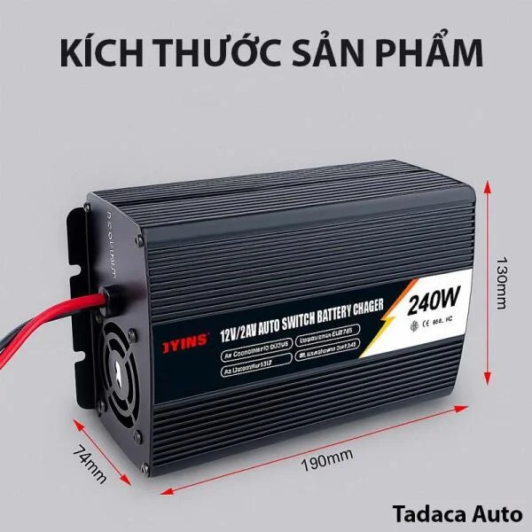 Sạc Ắc Quy JYINS 12V/24V 240W Siêu Bền slide 5