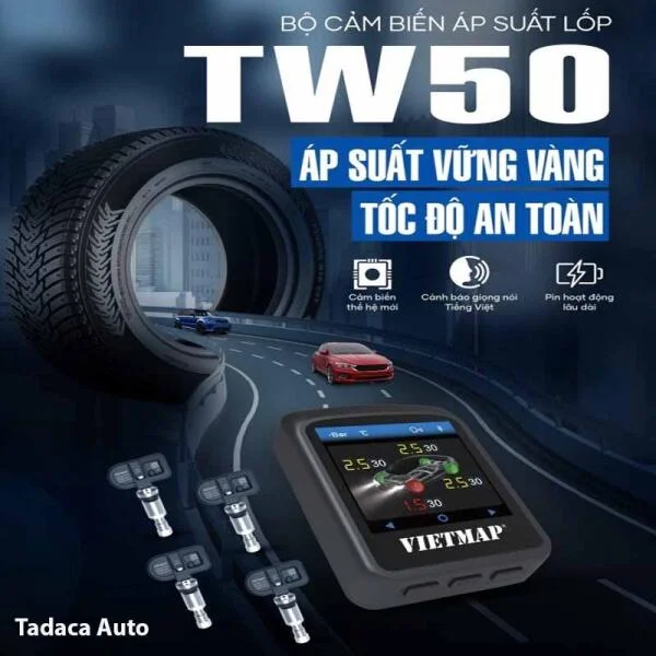 Cảm Biến Áp Suất Lốp Vietmap TW50 Van Trong slide 7