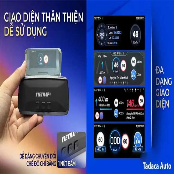 Màn Hình Vietmap HUD H50 Hiển Thị Đa Thông Tin slide 6