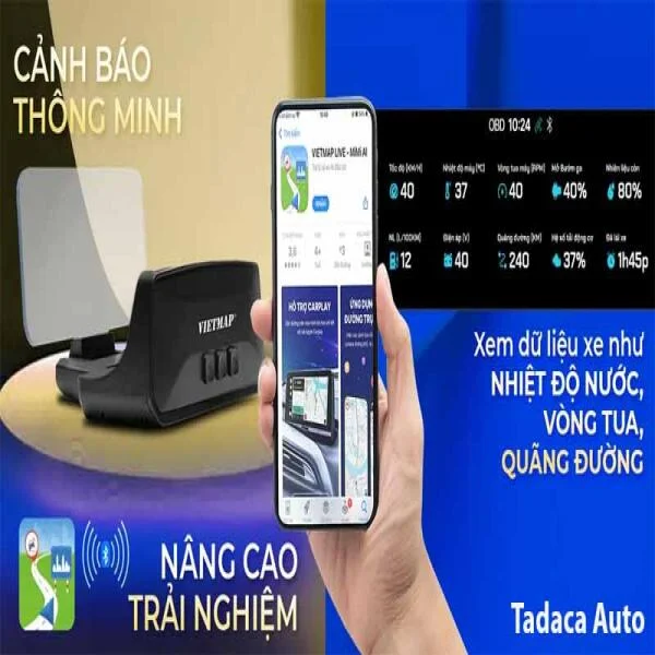 Màn Hình Vietmap HUD H50 Hiển Thị Đa Thông Tin slide 4