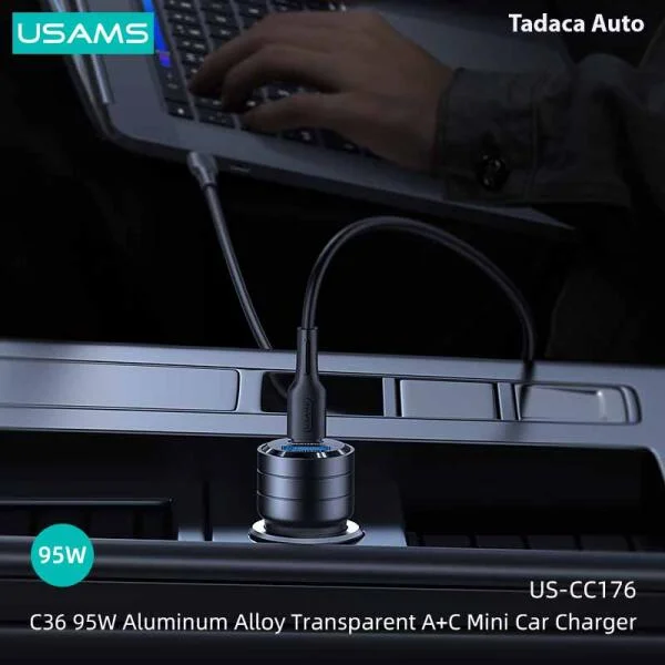 Tẩu Sạc Ô Tô USAMS CC176 95W Siêu Nhanh slide 4