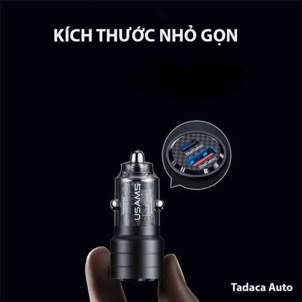 Tẩu Sạc Ô Tô USAMS CC176 95W Siêu Nhanh slide 5