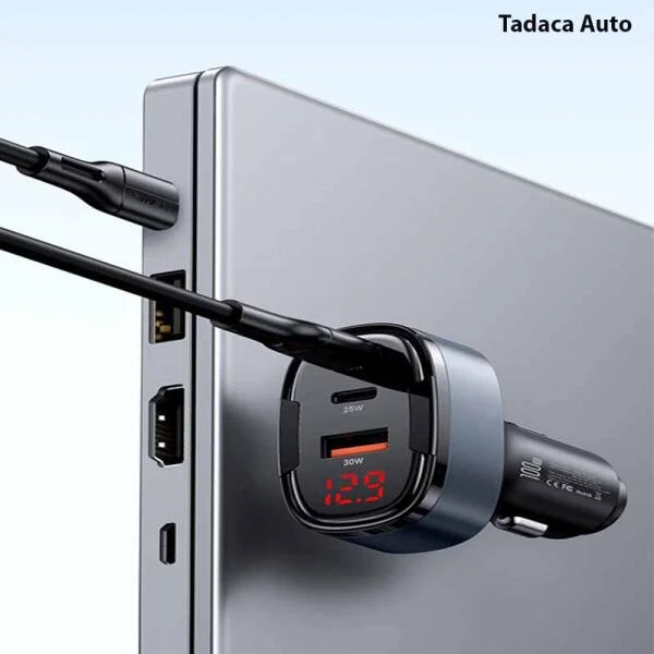 Tẩu Sạc Ô Tô USAMS CC257 100W Siêu Nhanh slide 3