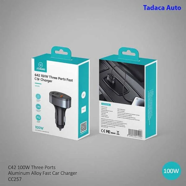Tẩu Sạc Ô Tô USAMS CC257 100W Siêu Nhanh slide 7