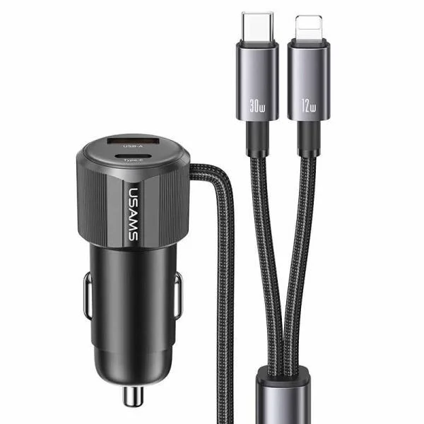 Tẩu Sạc Ô Tô USAMS CC287 66W Đa Năng 2 Trong 1 slide 1