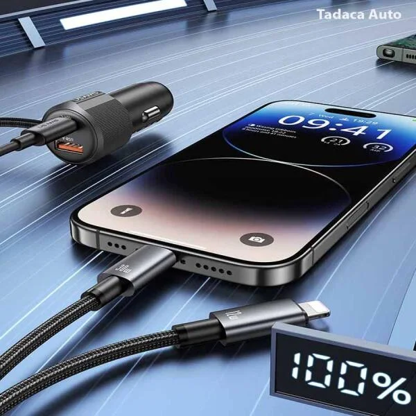 Tẩu Sạc Ô Tô USAMS CC287 66W Đa Năng 2 Trong 1 slide 4