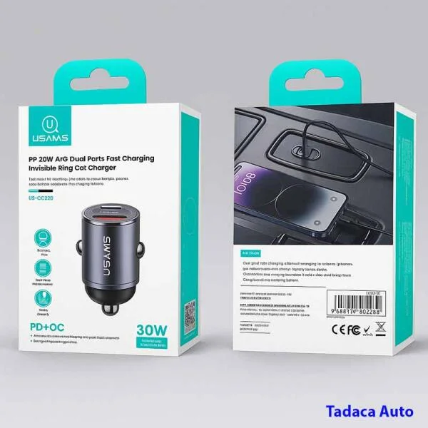 Tẩu Sạc Ô Tô USAMS CC206 30W slide 6