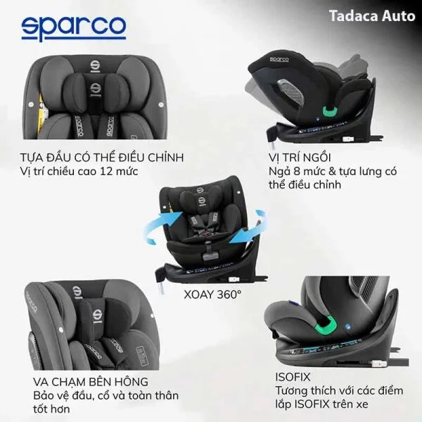 Ghế Ngồi Ô Tô Cho Bé Sparco SK77000I slide 4