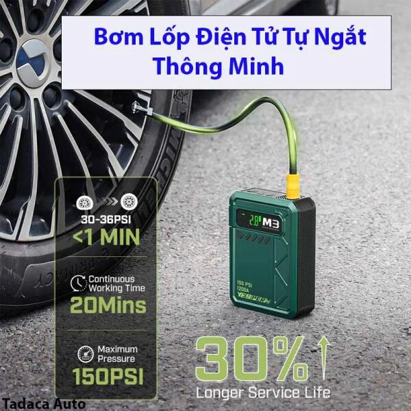 Bơm Lốp Kiêm Kích Bình Yesper M3 Đa Năng slide 2