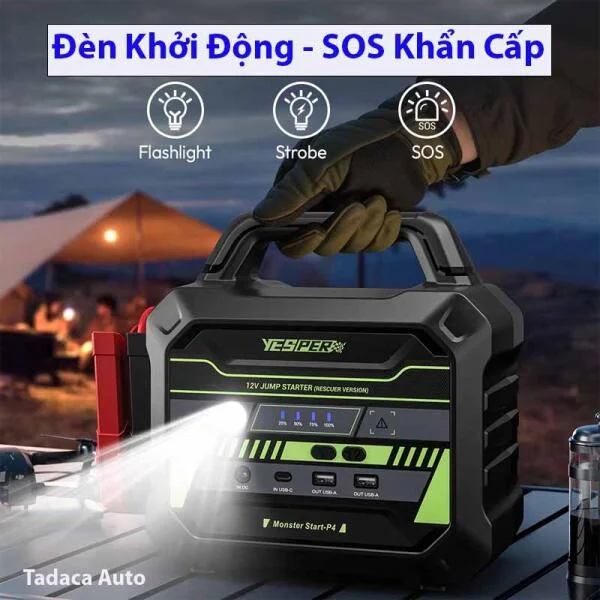 Kích Bình Ắc Quy Yesper P4 12V-6000A Siêu Khủng slide 4