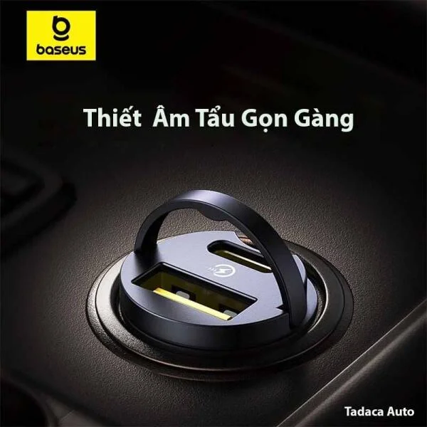 Tẩu Sạc Baseus Tiny Star C+C 30W slide 3