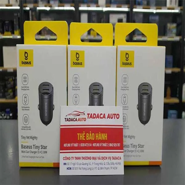 Tẩu Sạc Baseus Tiny Star C+C 30W slide 7