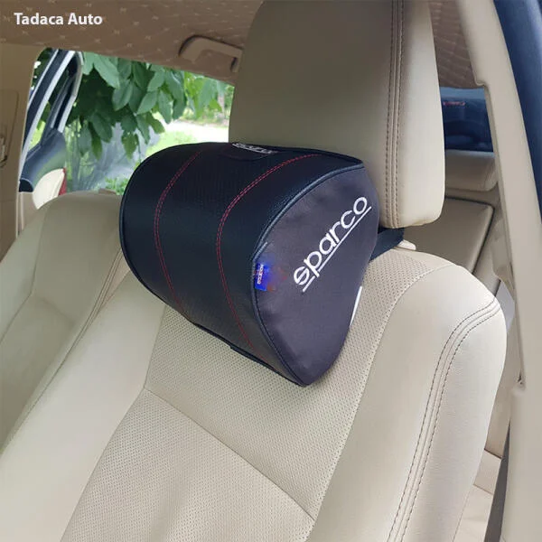 Gối Tựa Đầu Ô Tô Sparco Da Cao Cấp slide 2