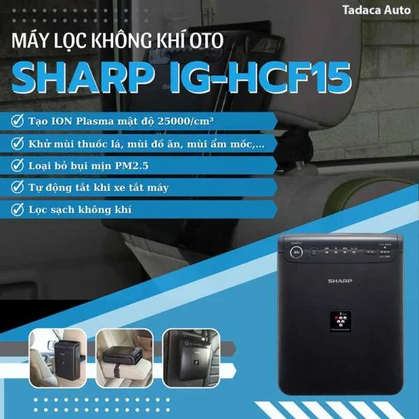 Máy Lọc Không Khí Ô Tô Sharp IG-HCF15 - Nội Địa Nhật slide 4