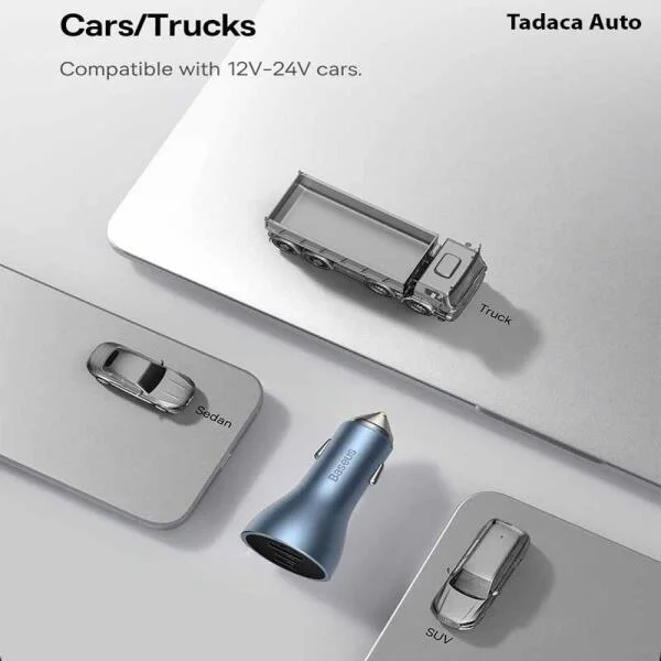 Tẩu sạc Ô Tô Baseus 65W U+C+C slide 4