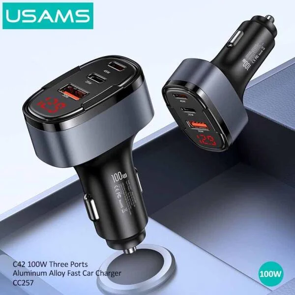 Tẩu Sạc Ô Tô USAMS C42 100W slide 7