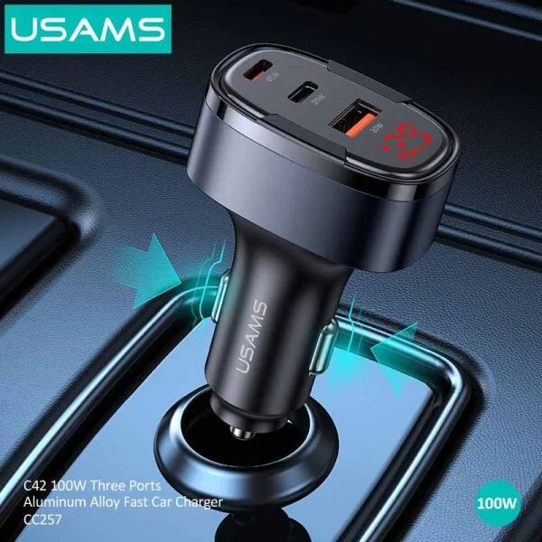 Tẩu Sạc Ô Tô USAMS C42 100W slide 5