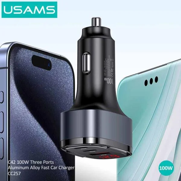 Tẩu Sạc Ô Tô USAMS C42 100W slide 2