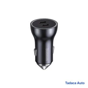 Tẩu Sạc Ô Tô Baseus 60W Dual Type-C Chính Hãng