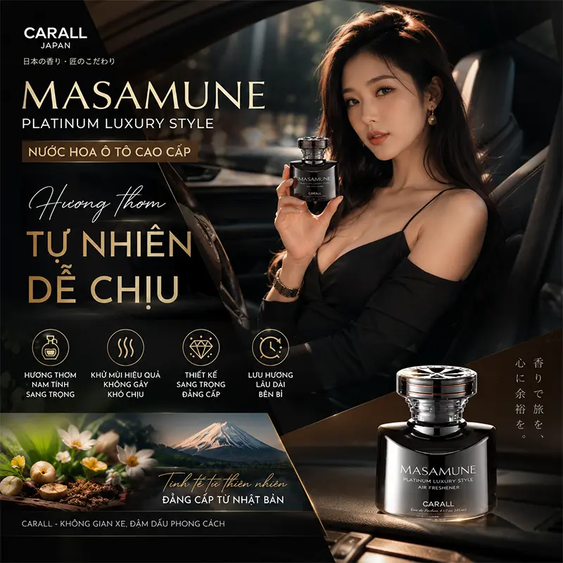 Đặc điểm nổi bật của nước hoa ô tô Masamune