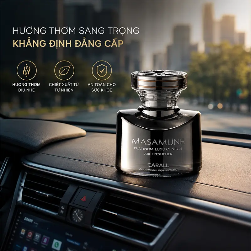 Hướng dẫn cách sử dụng nước hoa ô tô Masamune cao cấp Nhật Bản