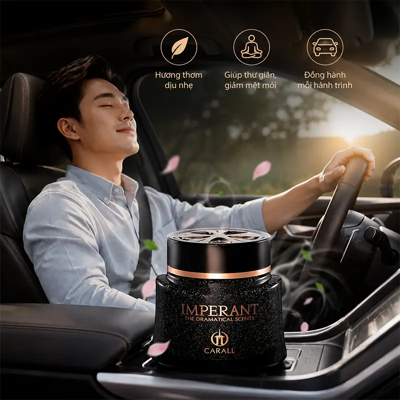 Hương thơm dễ chịu giúp người lái thư giãn khi di chuyển