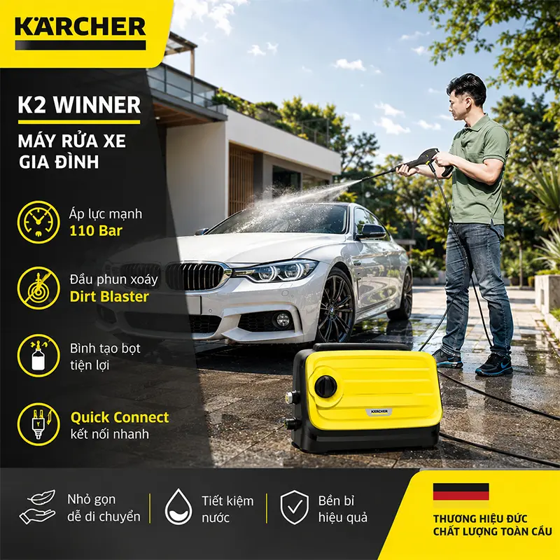 Máy rửa xe Karcher K2 Winner