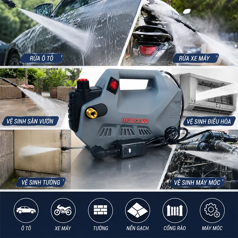 Thiết kế đa năng – Một thiết bị đáp ứng nhiều nhu cầu vệ sinh