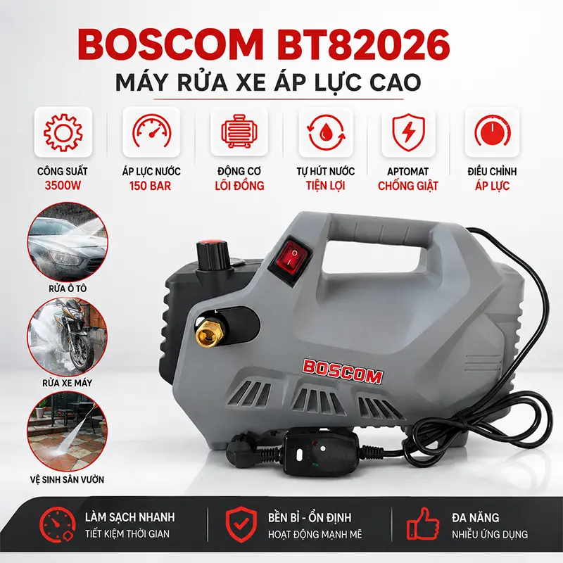 Máy rửa xe Boscom BT82026