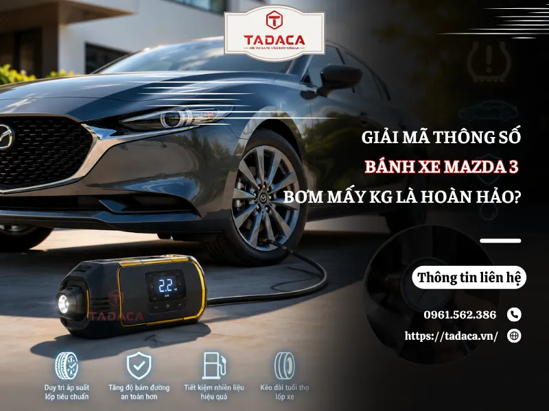 Giải Mã Thông Số: Bánh Xe Mazda 3 Bơm Mấy Kg Là Hoàn Hảo?