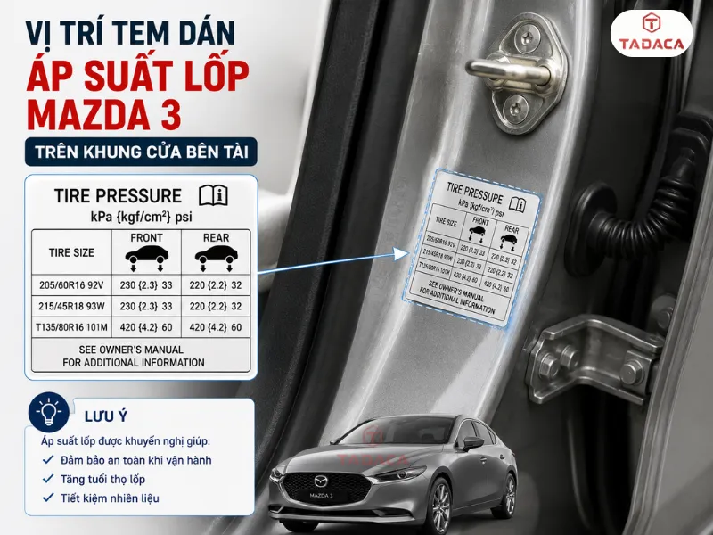 tem dán áp suất lốp mazda 3