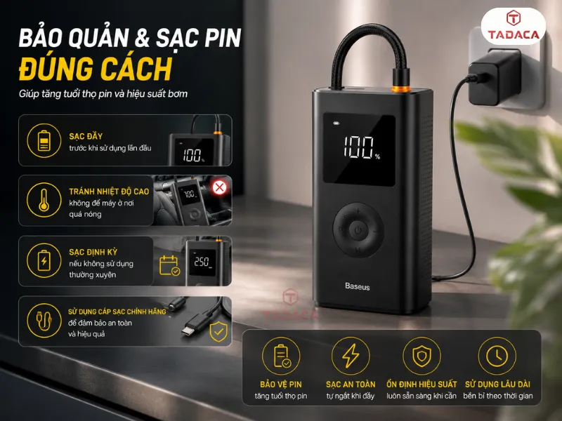 Bảo Quản Và Sạc Pin Đúng Cách