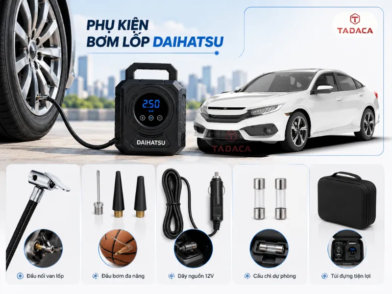 phụ kiệm bơm lốp daihatsu
