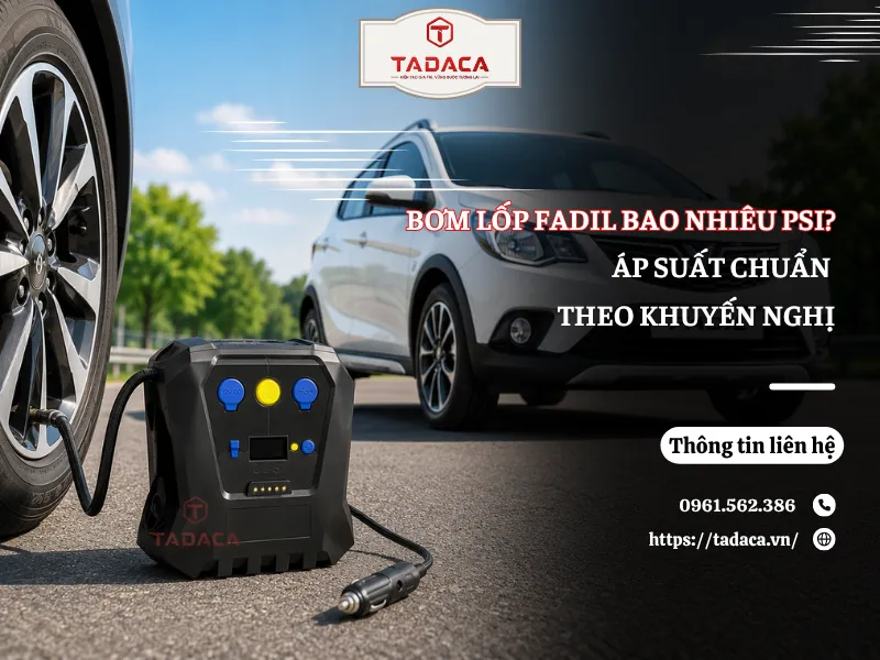 Bơm Lốp Fadil Bao Nhiêu PSI? Áp Suất Chuẩn Theo Khuyến Nghị
