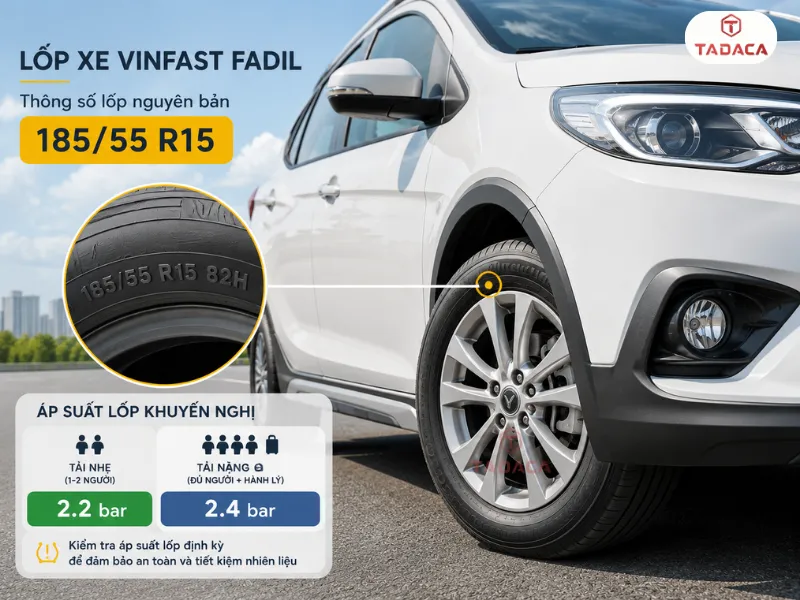 áp suất bơm lốp Fadil